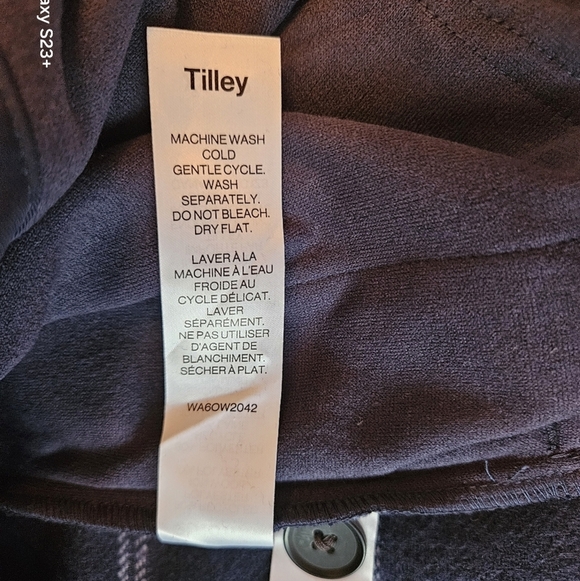 Tilley Blue Plaid Wool Blend Women's Utility Jacket Shacket, Size XS, NWT - Picture 10 of 11